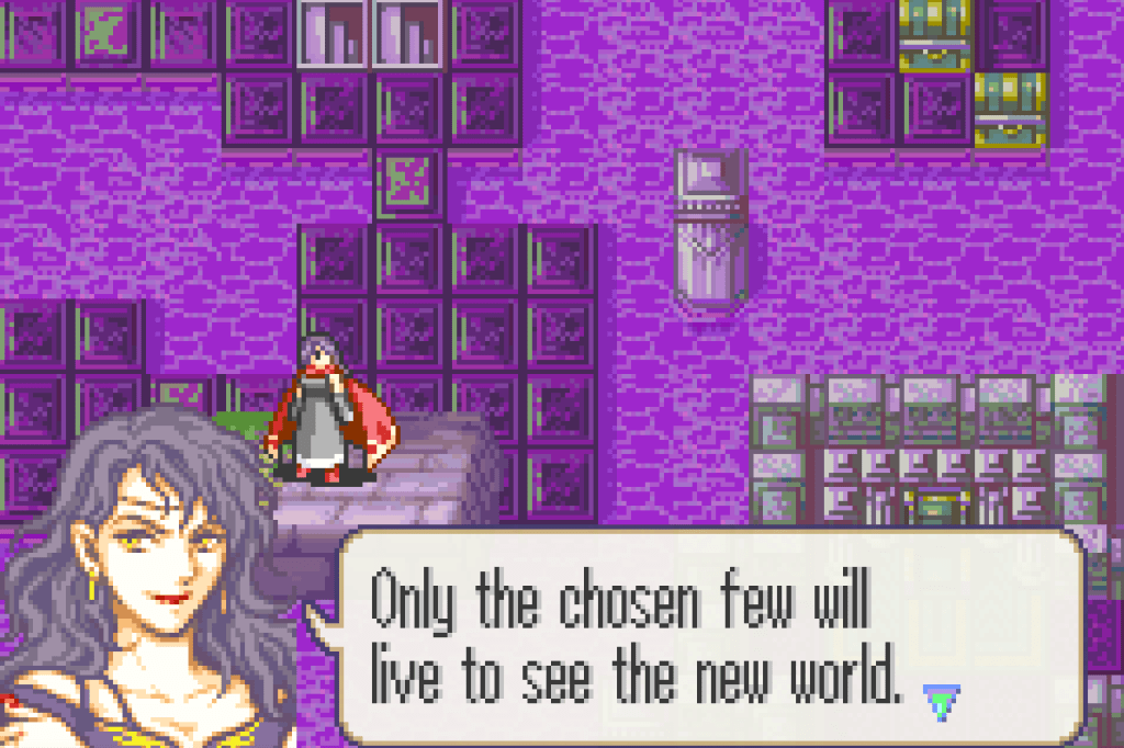 Sonia saying, "Only the chosen few will live to see the new world."