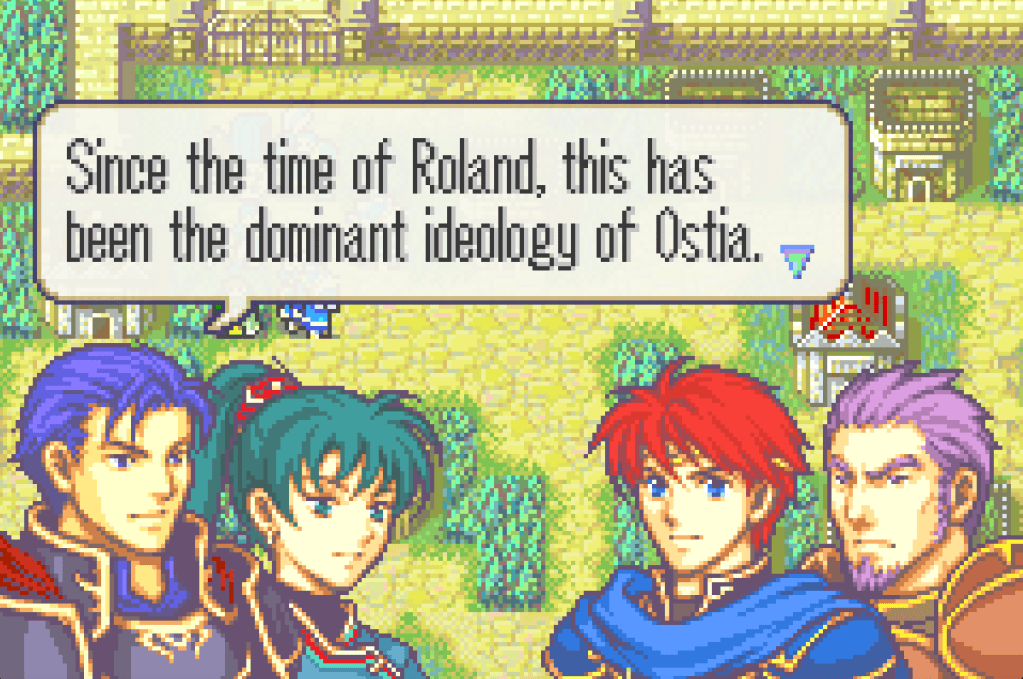 Hector saying "Since the time of Roland, this has been the dominant ideology of Ostia