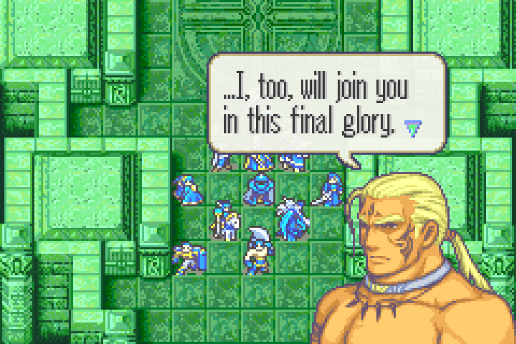 Hawkeye saying, "... I, too, will join you in this final glory."