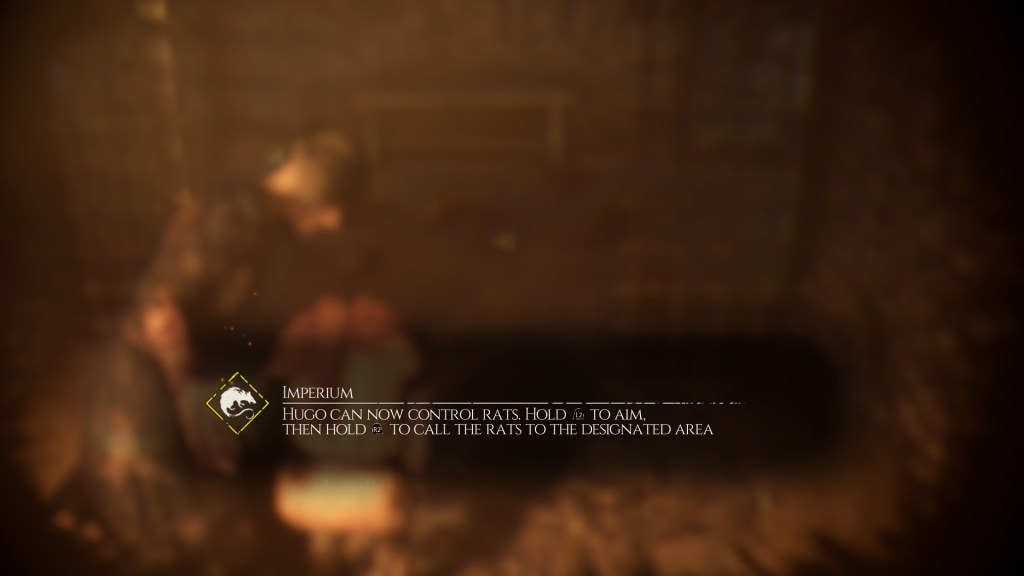 Imperium - Hugo can now control rats. Hold L2 to Aim. Then hold R2 to call the rats to the designated area. 