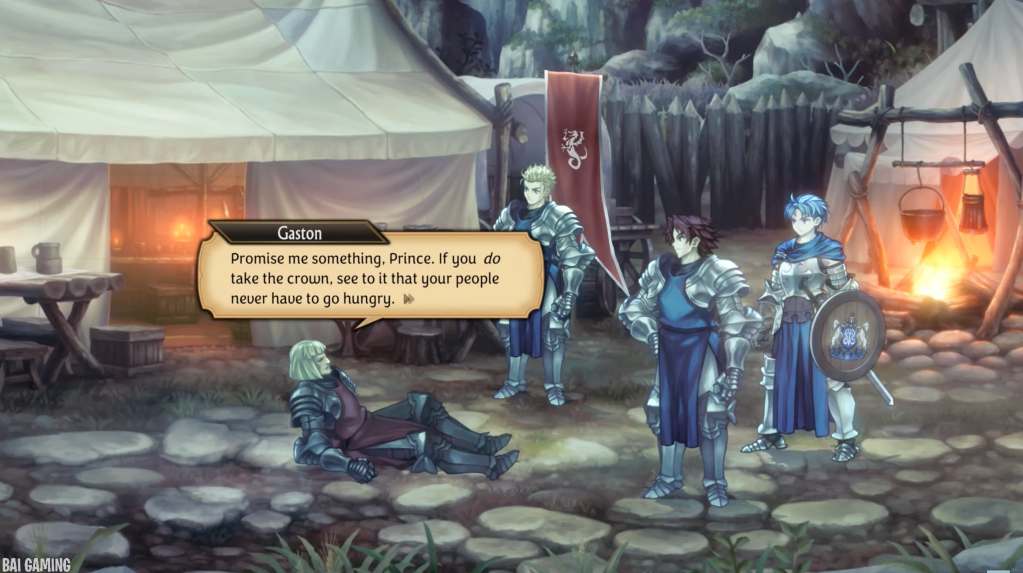 Gaston: "Promise me something, Prince. If you do take the crown, see to it that your people never have to go hungry."