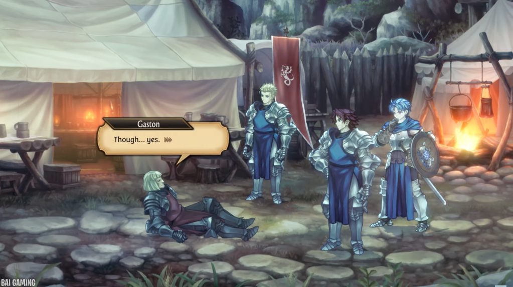 "Though... yes." (Alain has his hand to his chin in contemplation)