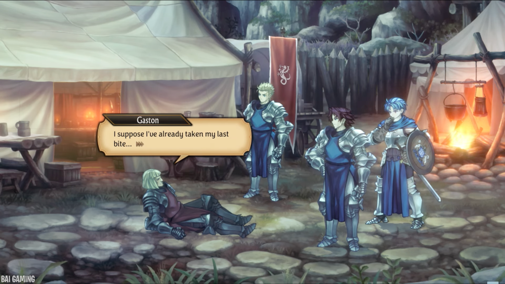 Gaston: "I suppose I've already taken my last bite..."