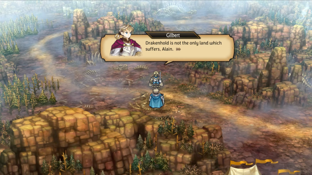 Gilbert: "Drakenhold is not the only land which suffers, Alain."