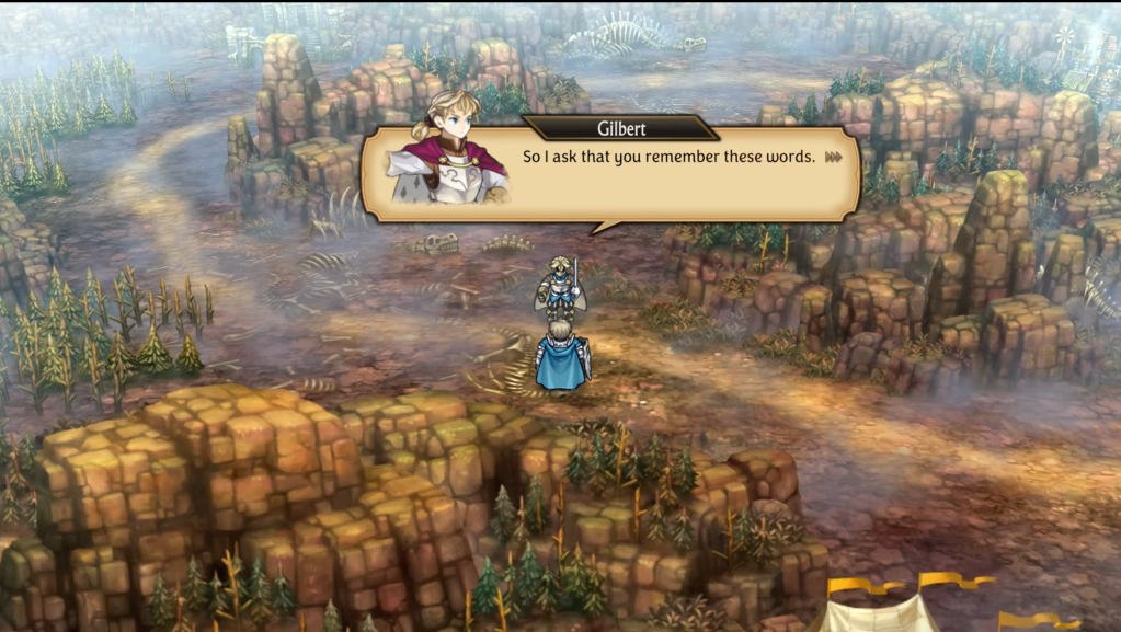 Gilbert: "So I ask that you remember these words."