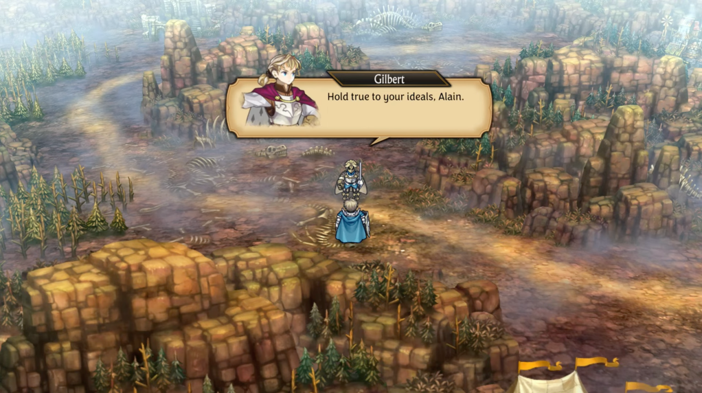 Gilbert: "Hold true to your ideals, Alain."