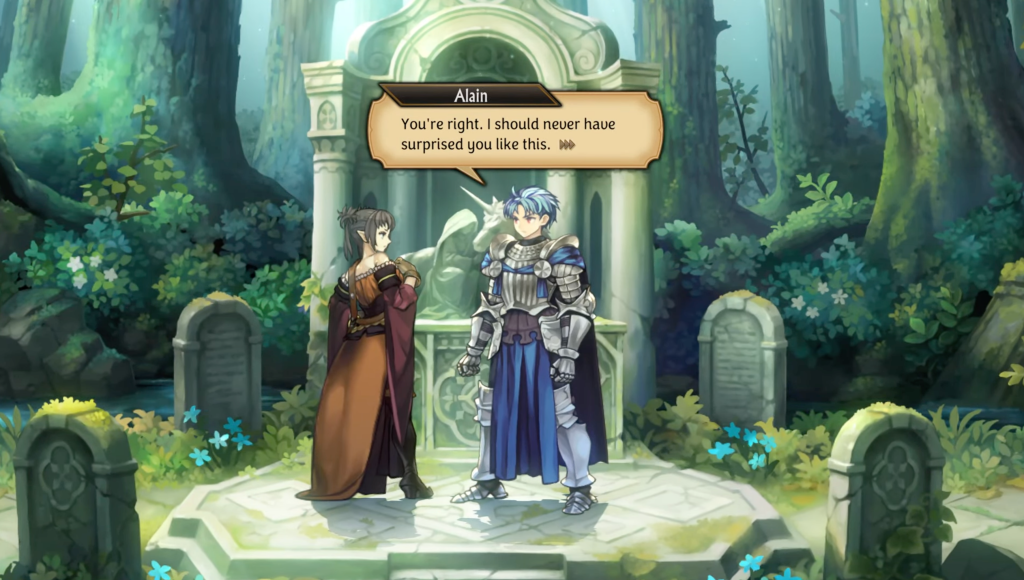 Alain gets closer and says, "You're right. I should never have surprised you like this."