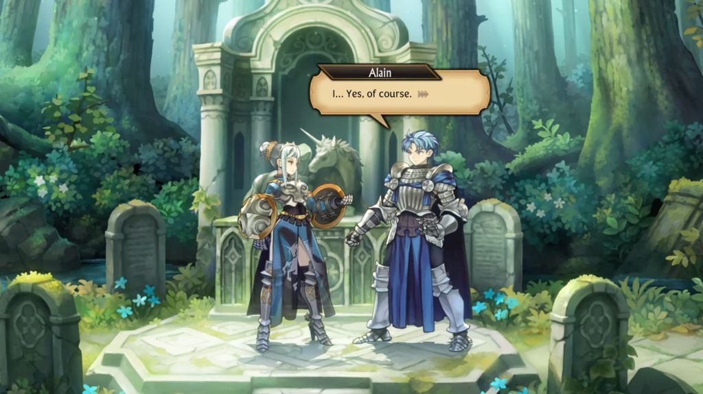 Alain: "I... Yes, of course."