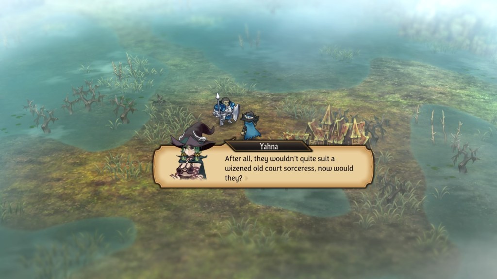 "After all, they wouldn't quite suit a wizened old court sorceress, now would they?"