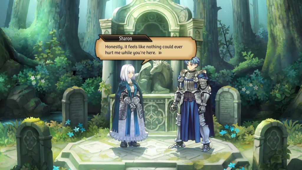 Sharon says, "Honestly it feels like nothing could ever hurt me while you're here."