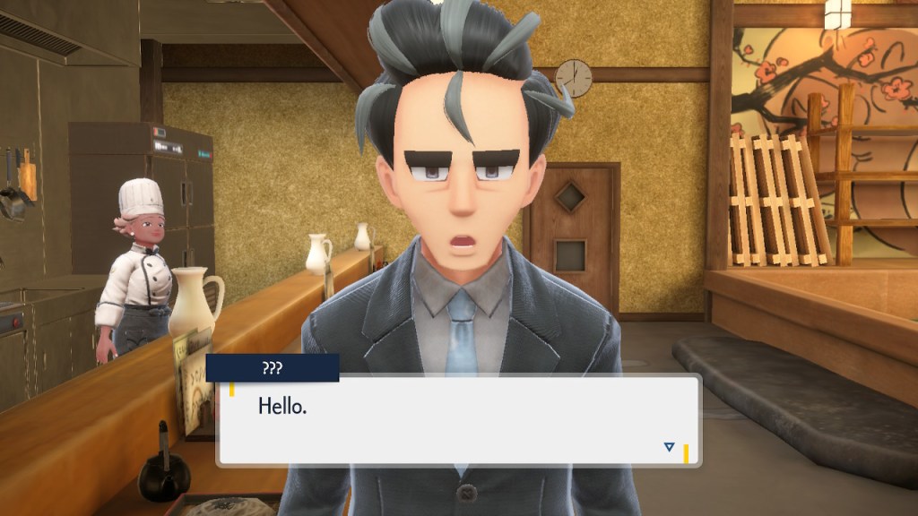 "Hello." says Larry.