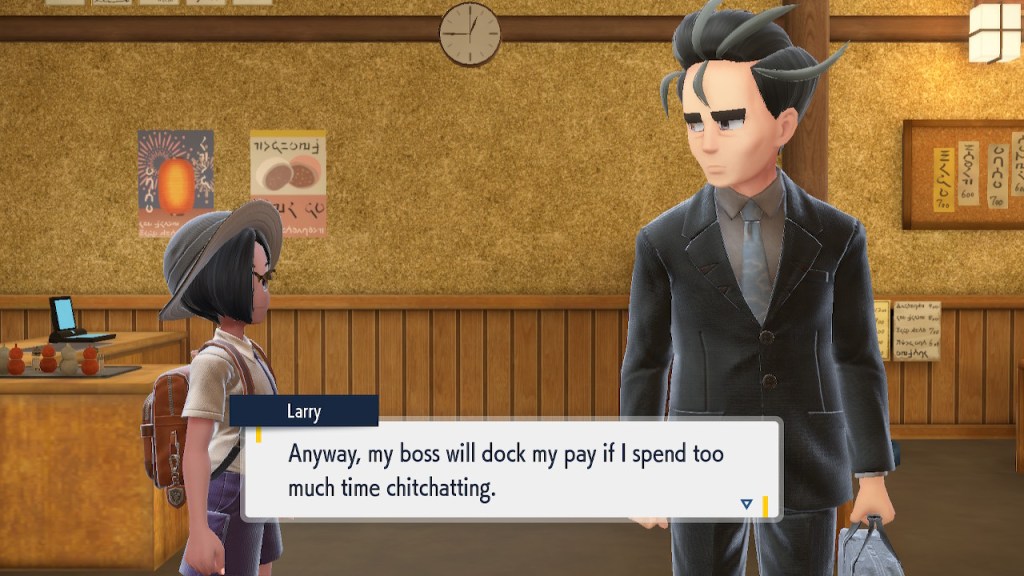 Anyway, my boss will dock my pay if I spend too much time chitchatting.