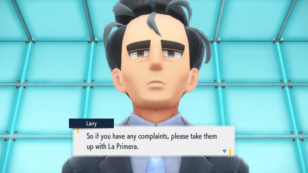 "So if you have any complaints, please take them up with La Primera."