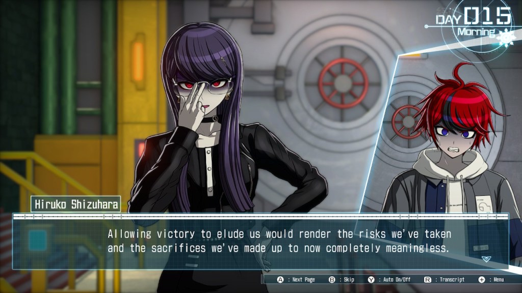 Hiruko continues, "Allowing victory to elude us would render the risks we've taken and the sacrifices we've made up to now completely meaningless."