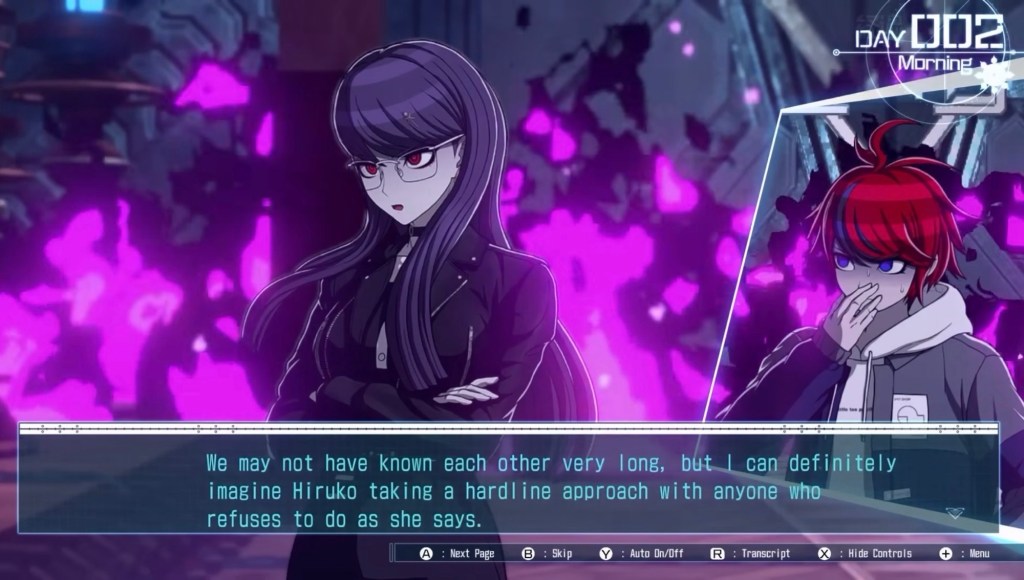 His monologue continues, "We may not have known each other very long, but I can definitely imagine Hiruko taking a hardline approach with anyone who refuses to do as she says."