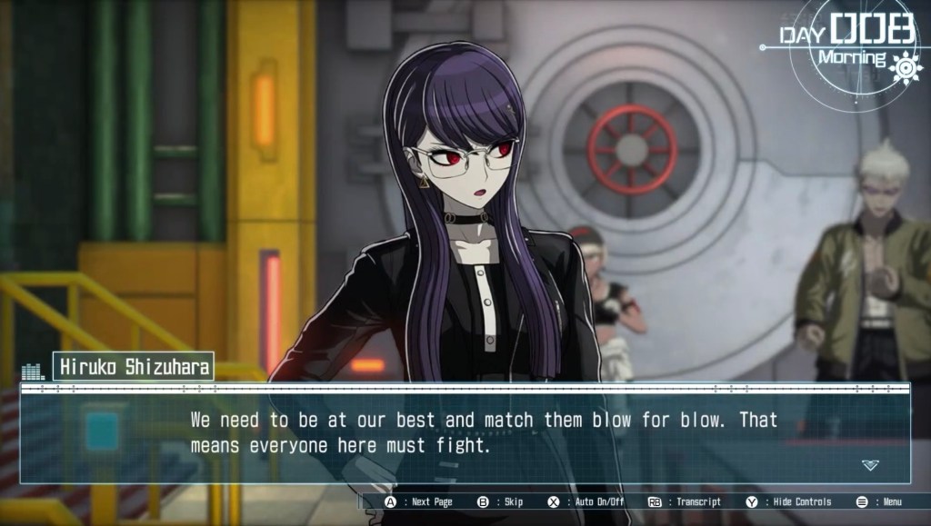 Her gaze shifts to the side, "We need to be at our best and match them blow for blow. That means everyone her must fight."