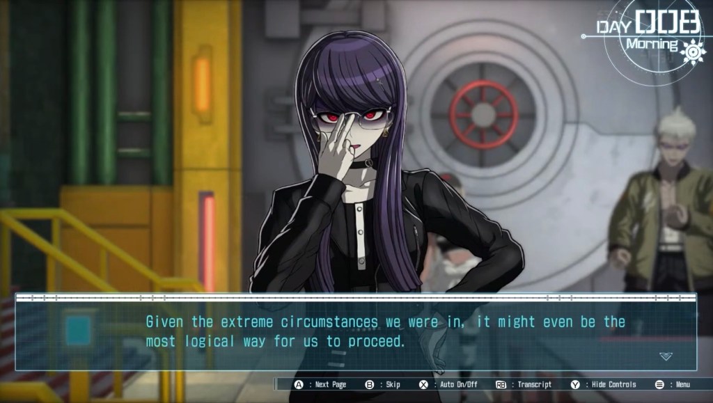 The internal monologue continues, "Given the extreme circumstances we were in, it might even be the most logical way for us to proceed."