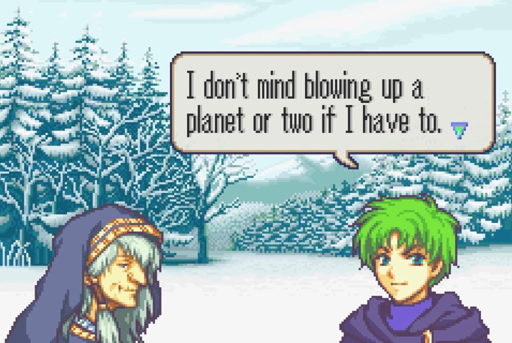 Raigh: "I don't mind blowing up a planet or two if I have to."
