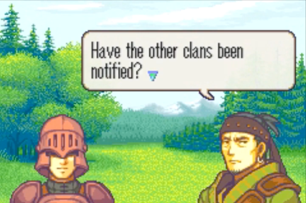 Monke continues, "Have the other clans been notified?"