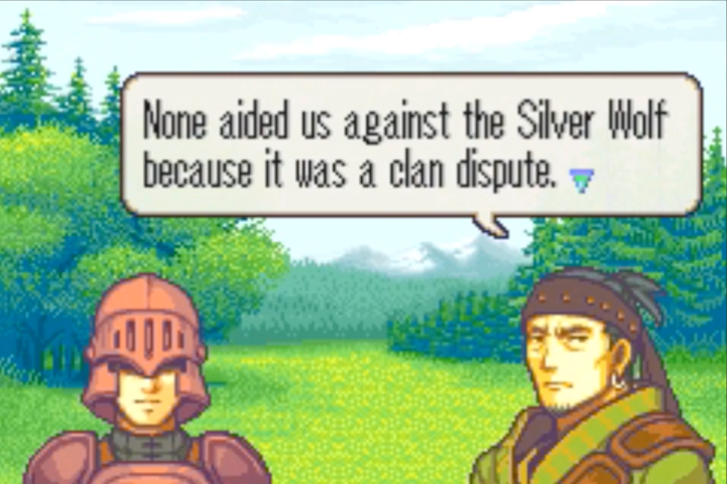 Monke: "None aided us against the Silver Wolf because it was a clan dispute."