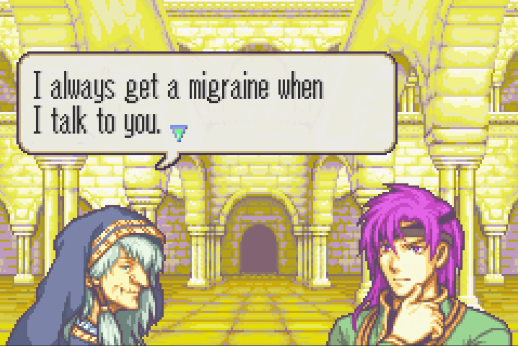 Niime: "I always get a migraine when I talk to you."