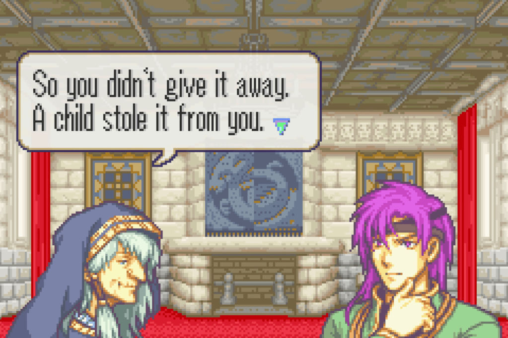 Niime: "So you didn't give it away. A child stole it from you."