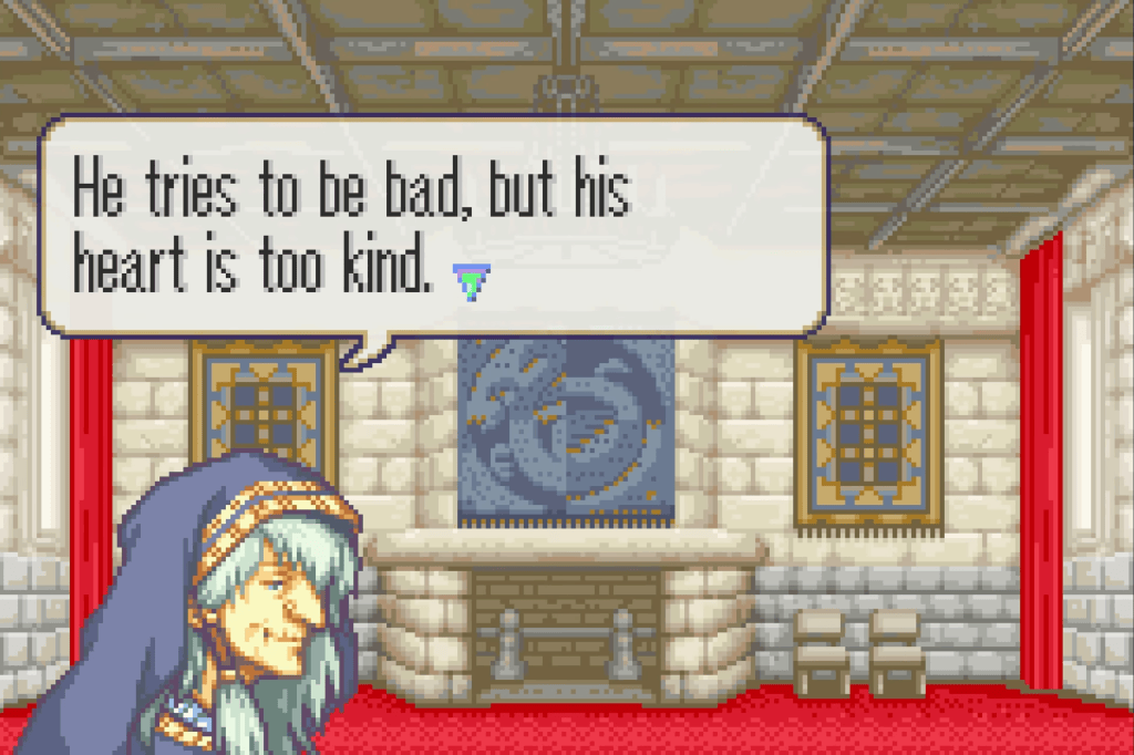 Niime continues, "He tries to be bad, but his heart is too kind."