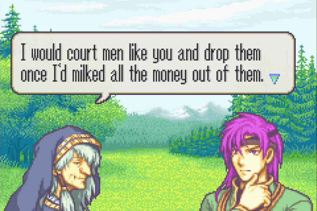 Niime: "I would court men like you and drop them once I'd milked all the money out of them."